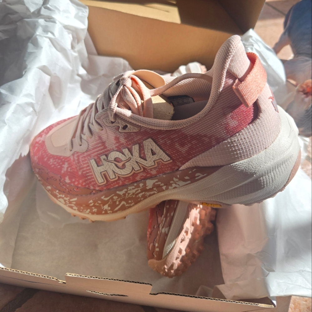 Hoka Women's Pink and Coral Athletic Shoes